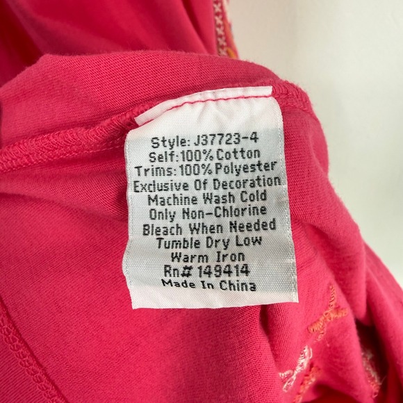 Johnny Was Ceretti Tiered Maxi Dress Pink Tiered Small Boho Artisan Resort Folk - Picture 11 of 13